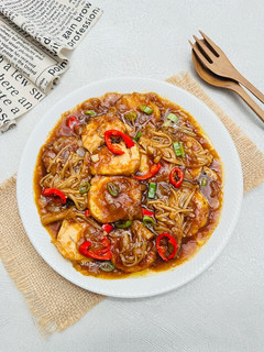 Foto resep Tumis Tofu Jamur Enoki