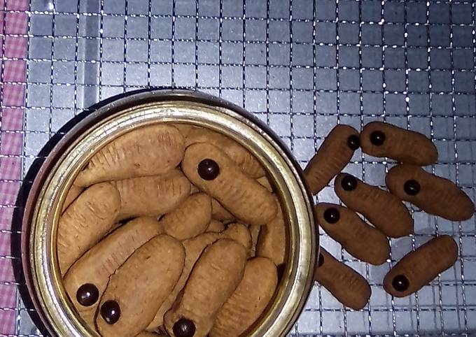 Caterpillar Chocolate Cookies Simple No Mixer