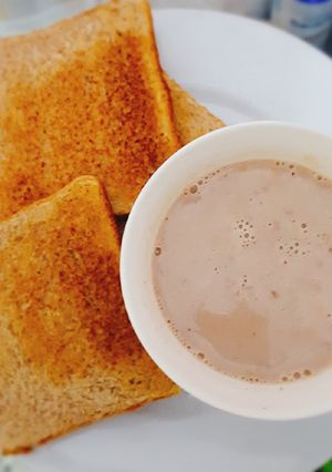 Una foto de Desayuno de quaker con leche y cocoa de quillabamba
