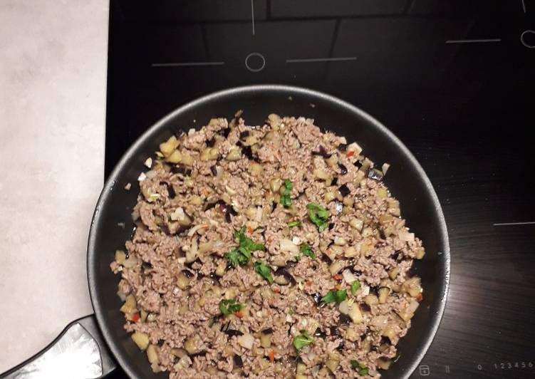 Terong pedas daging giling