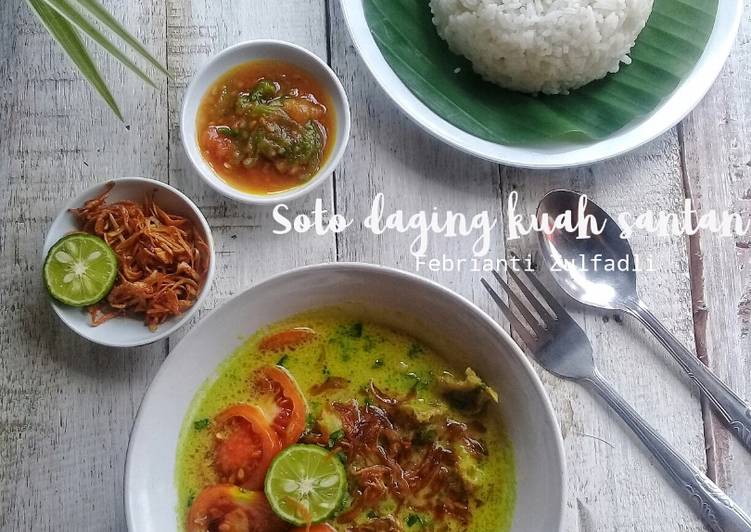 Soto daging kuah santan (Soto bogor)