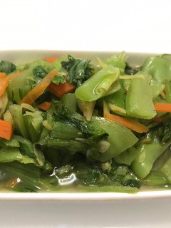 👩🏻🍳薑炒芥菜-簡易便當菜 的食譜成品照片