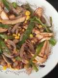 فاهيتا الدجاج Fajitas au poulet