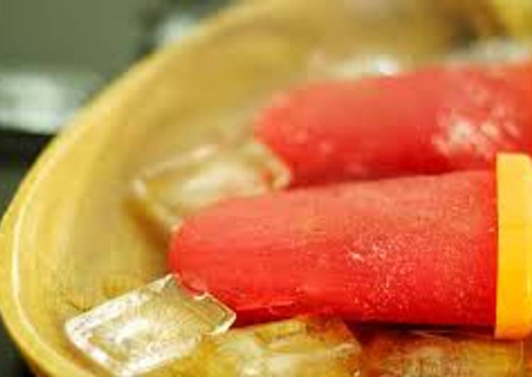 Recipe of Ultimate Watermelon juice popsicles