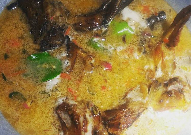 Resep Ikan asap kepala mas, Bisa Manjain Lidah