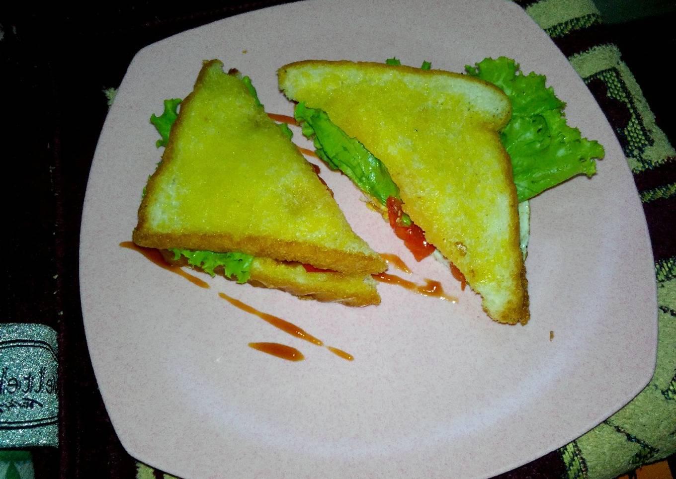 Sandwich telur sarapan singkat