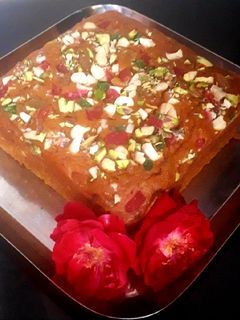 A picture of Wheat flour and jaggery cake.