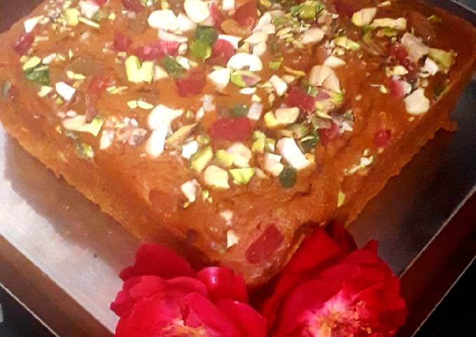 Recipe of Homemade Wheat flour and jaggery cake