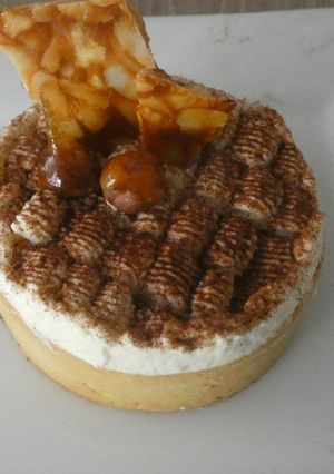 Une photo de Tartelette pomme praliné
