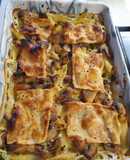 Макарони з вершками та печерицями