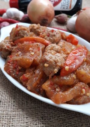 Foto resep Sambel goreng krecek daging sapi keto/debm