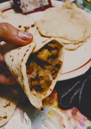 Una foto de Tacos veganos