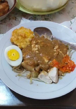 Foto resep Kupat tahu sambel kacang