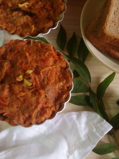 A picture of Bread tomato upma.
