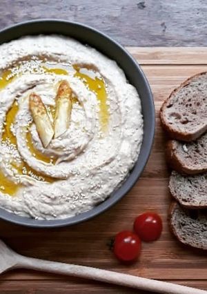Une photo de ☆Houmous d’Asperges Blanches & Tahin☆