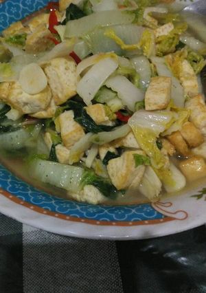 Foto resep Tumis Sawi & Tahu Putih