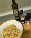 Ensalada templada de arroz integral
