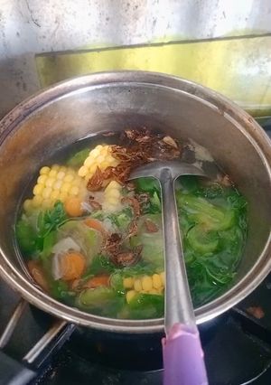 Foto resep Bening bayem,oyong,jagung dan wortel