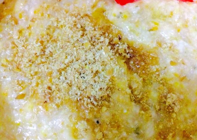 Bubur Oat Quinoa Butternut Ayam Keju Tabur Flaxseed (Mpasi 8m+)