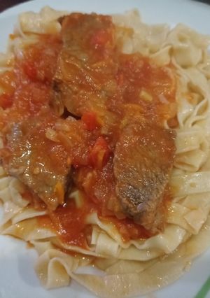 Una foto de Fideos caseros