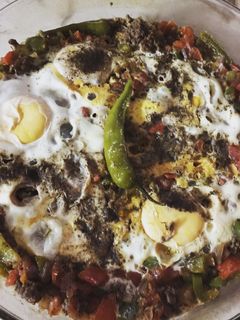 صورة لوصفة شكشوكة باللحمة