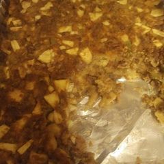 Apple, Sausage, Pecan Dressing A picture of Apple, Sausage, Pecan Dressing.