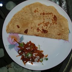 A picture of Onion Palya or Sabzi.