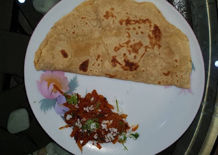 Onion Palya or Sabzi