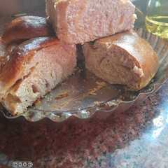 Una foto de Corona trenzada de harina integral de jamón y queso