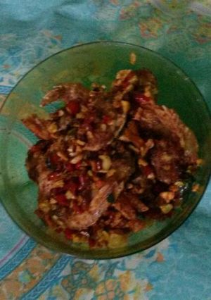 Foto resep udang krispi cabe garam