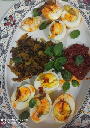 عکسی از دستور تخم مرغ تازه داماد