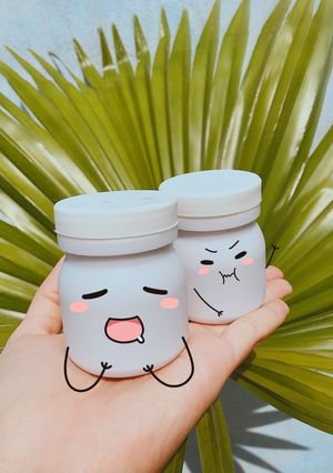 Hình của món Sữa chua phô mai hoa đậu biếc.