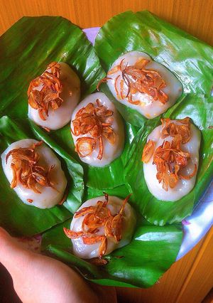 Hình của món Bánh nếp hấp.