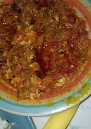 A picture of Garden egg sauce.