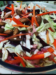 A picture of Balsamic Cabbage Salad w/ Almonds.
