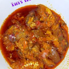 A picture of Palm oil sauce.