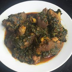 A picture of Vegetable soup.