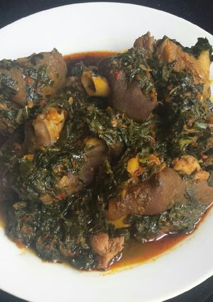 A picture of Vegetable soup.