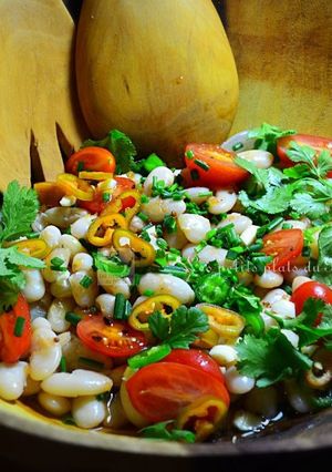 Une photo de Salade tiède de Haricots blancs