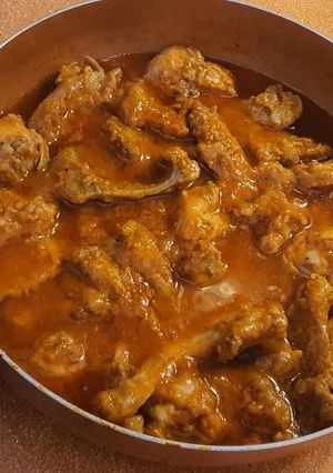 Una foto de Conejo en salsa de tomate y cerveza