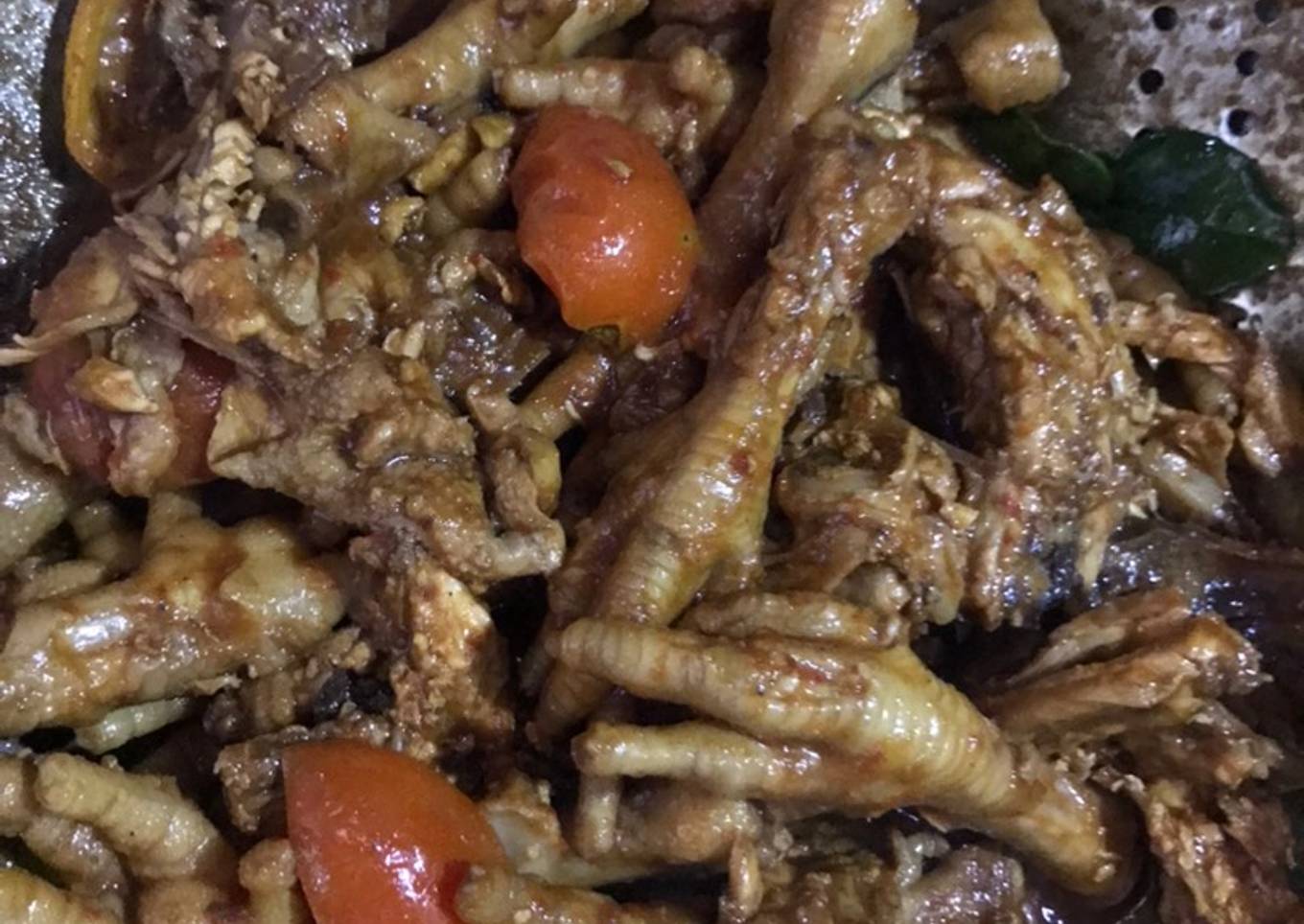 Krengsengan Ceker Ayam