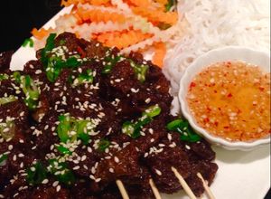 Hình của món Bò nướng chay.