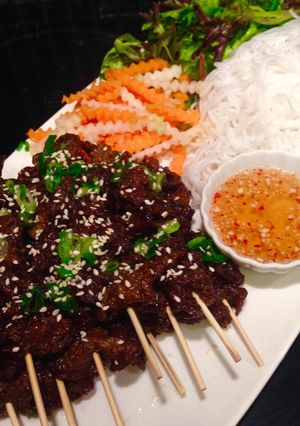 Hình của món Bò nướng chay.