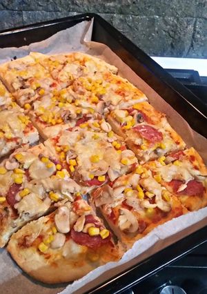 O poză a rețetei Pizza de casă.