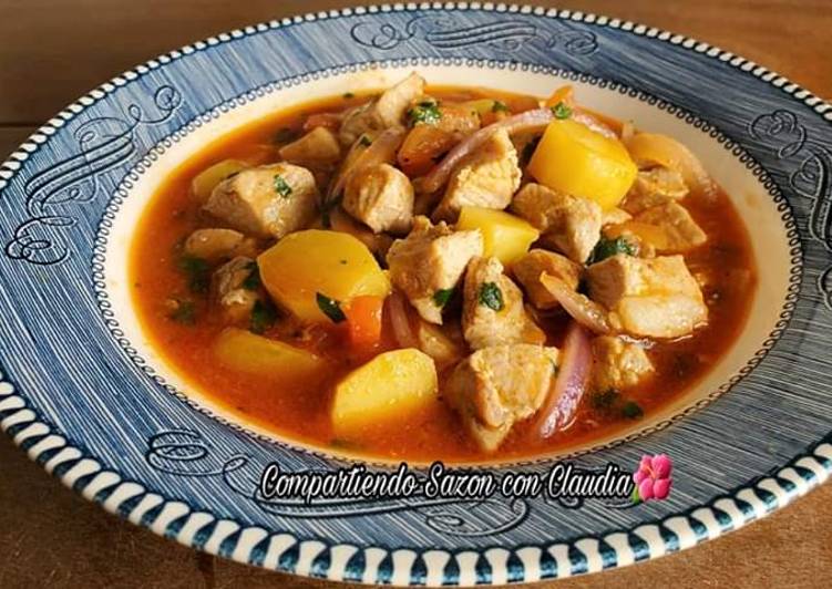Guisado De Res Con Papas Youtube