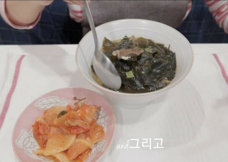 Recipe of Any-night-of-the-week 【Chef Baek Jong Wong Recipe】Korean Beef Seaweed Soup