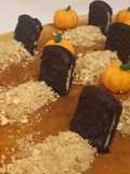 Tarta cementerio de bizcocho y oreo Halloween