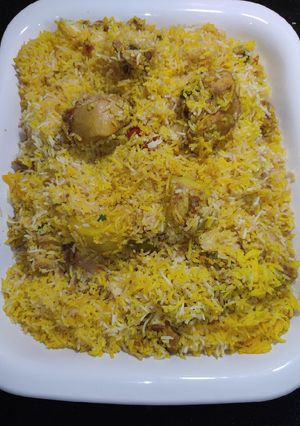 A picture of Chicken Sindhi Biryani.