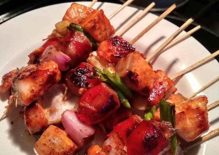 Steps to Prepare Any-night-of-the-week Sate salmon
