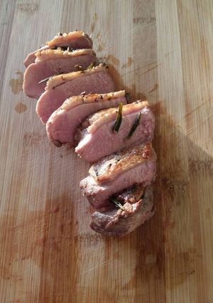Rozmaringos rozé kacsamell recept fotója